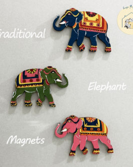 Traditional Elephant Magnets (set of 3)