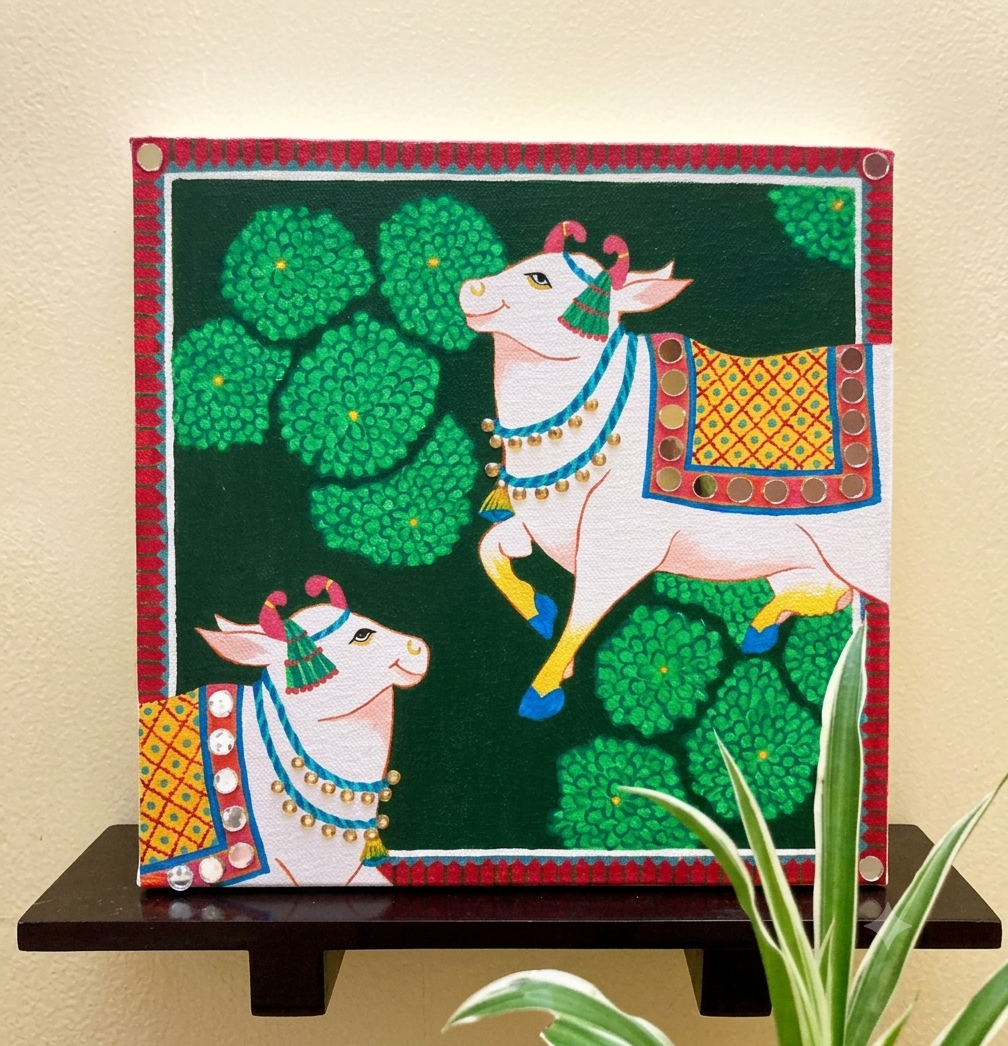 Pichwai Cow Painting