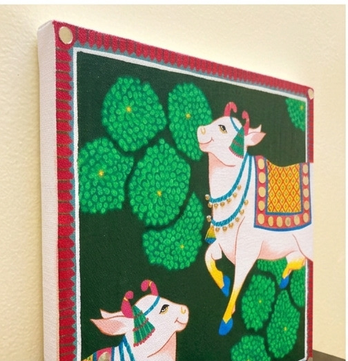 Pichwai Cow Painting - Image 2