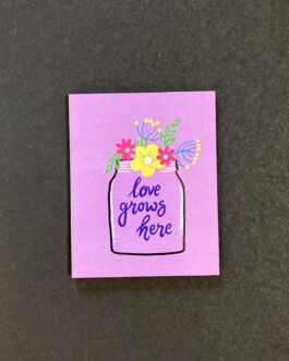 Love grows here magnet