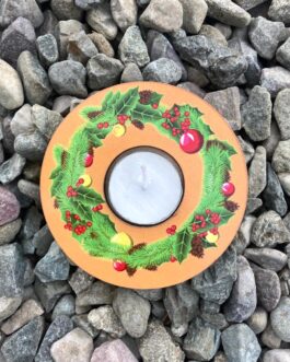 Christmas Wreath Candle Holder