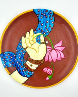 Mudra Pichwai Wallplate (Terracotta)